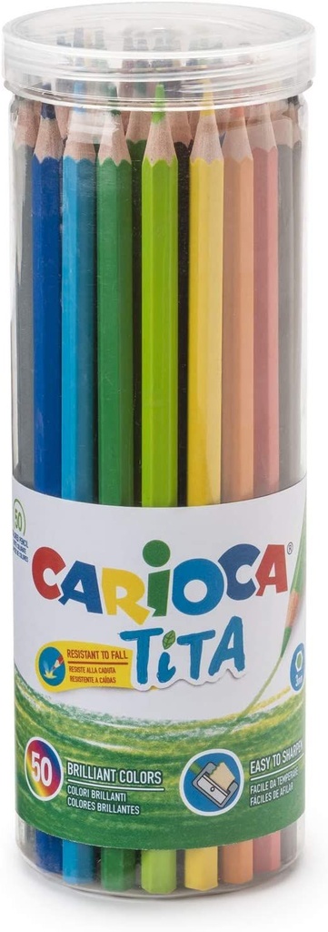 [43340] Lapices colores 12uds Tita +Afilalapices Carioca