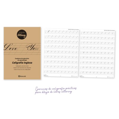 [330133] Cuaderno A4 120g 24h Lettering Caligrafía Inglesa