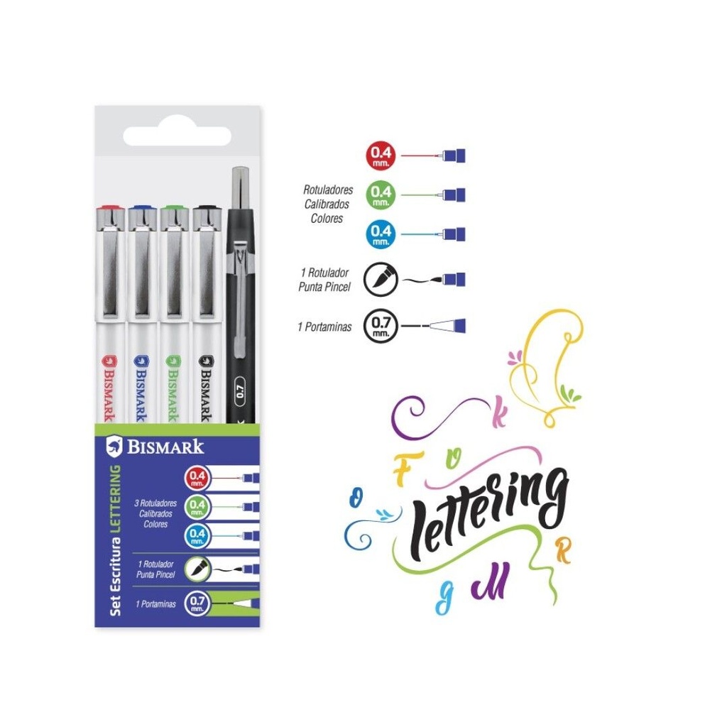 [330180] ROTULADORES COLOR CALIBRADOS 3UDS+PUNTA PINCEL+PORTAMINA