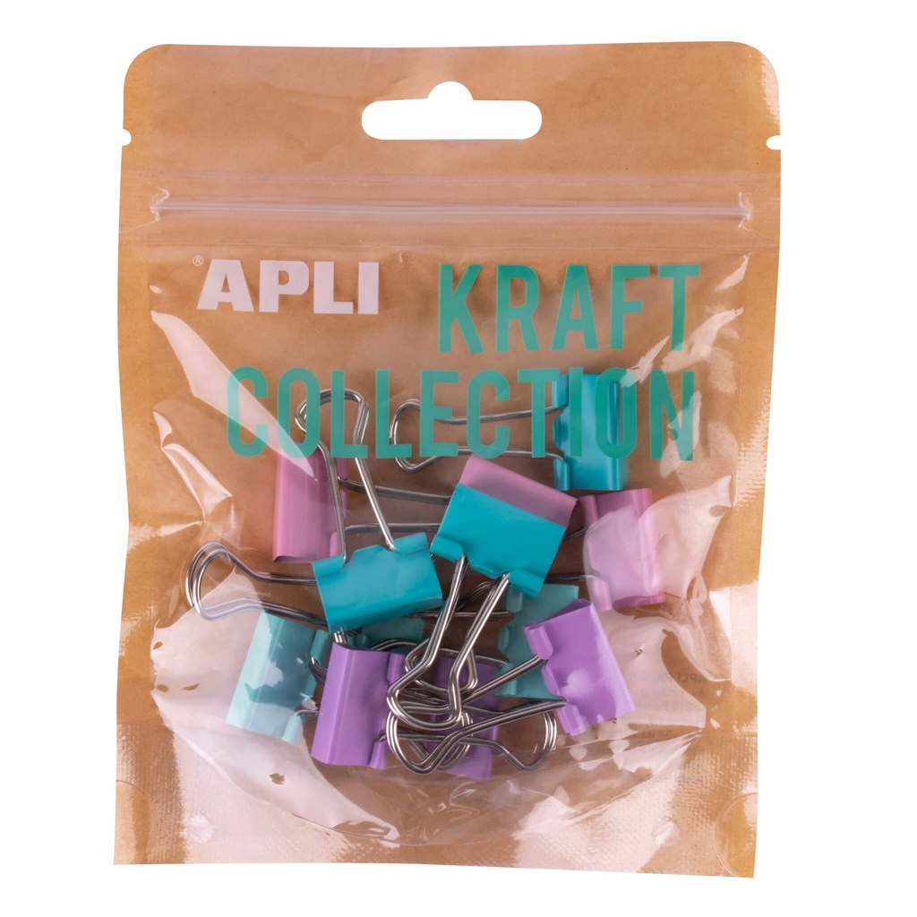 [18918] Pinzas pala colores surtidos 19mm 12uds Apli