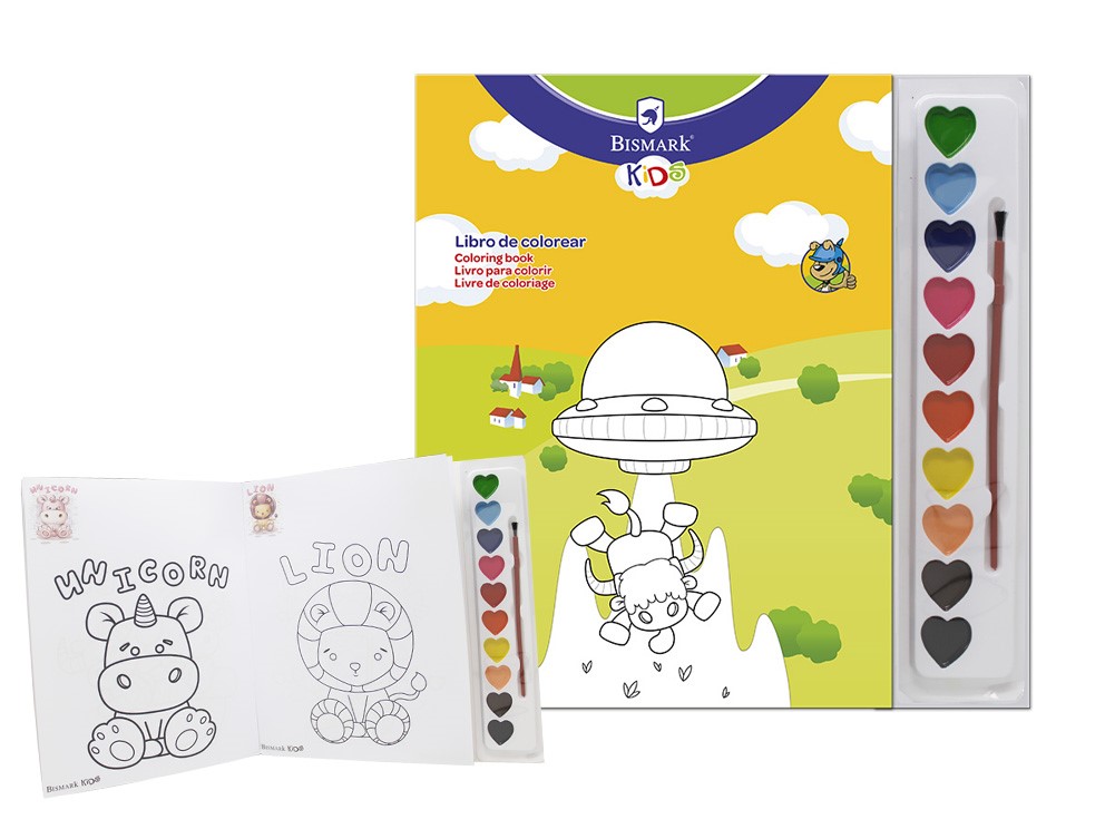 [320222] Libro colorear con acuarelas Bismark