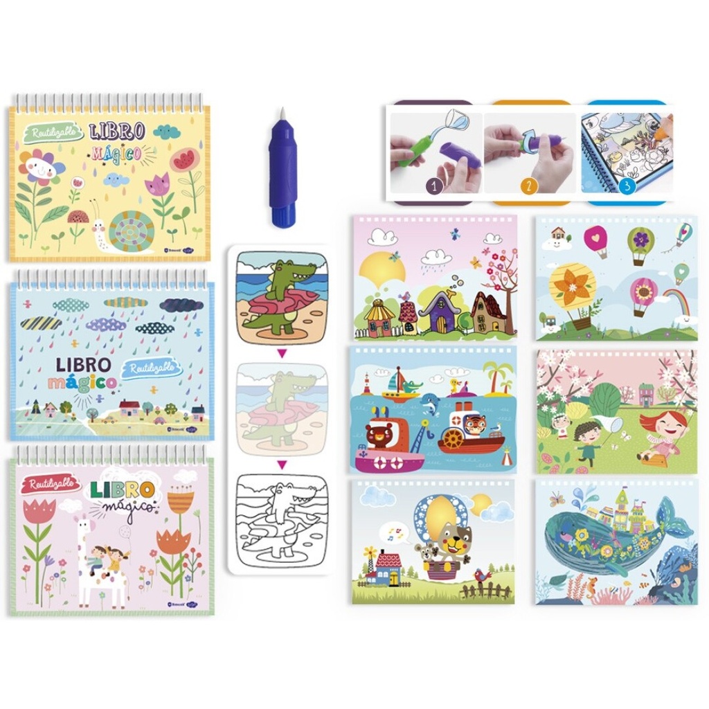 [329709] Libro mágico para colorear con agua Bismark