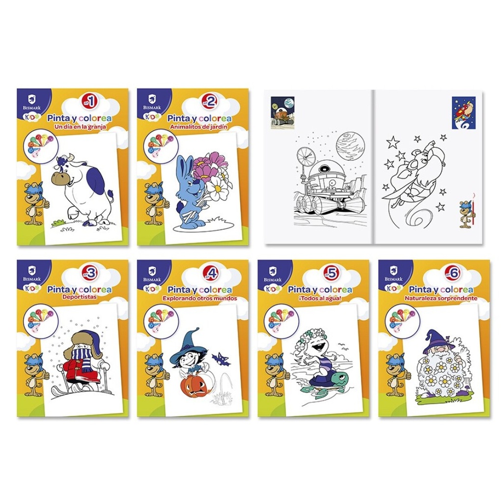 [330074] Libro educativo con pinturas para colorear