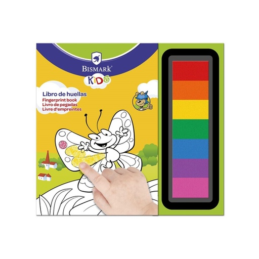 [330223] Libro colorear con huellas Bismark
