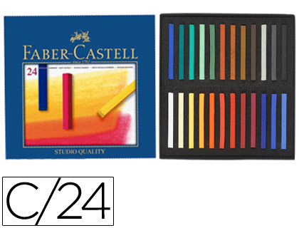 [128324] Tizas pastel 24uds colores surtidos Faber Castell