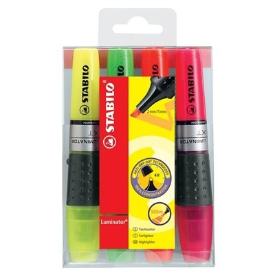 [71/4] Marcador Luminator XL 2/5mm 4uds STABILO