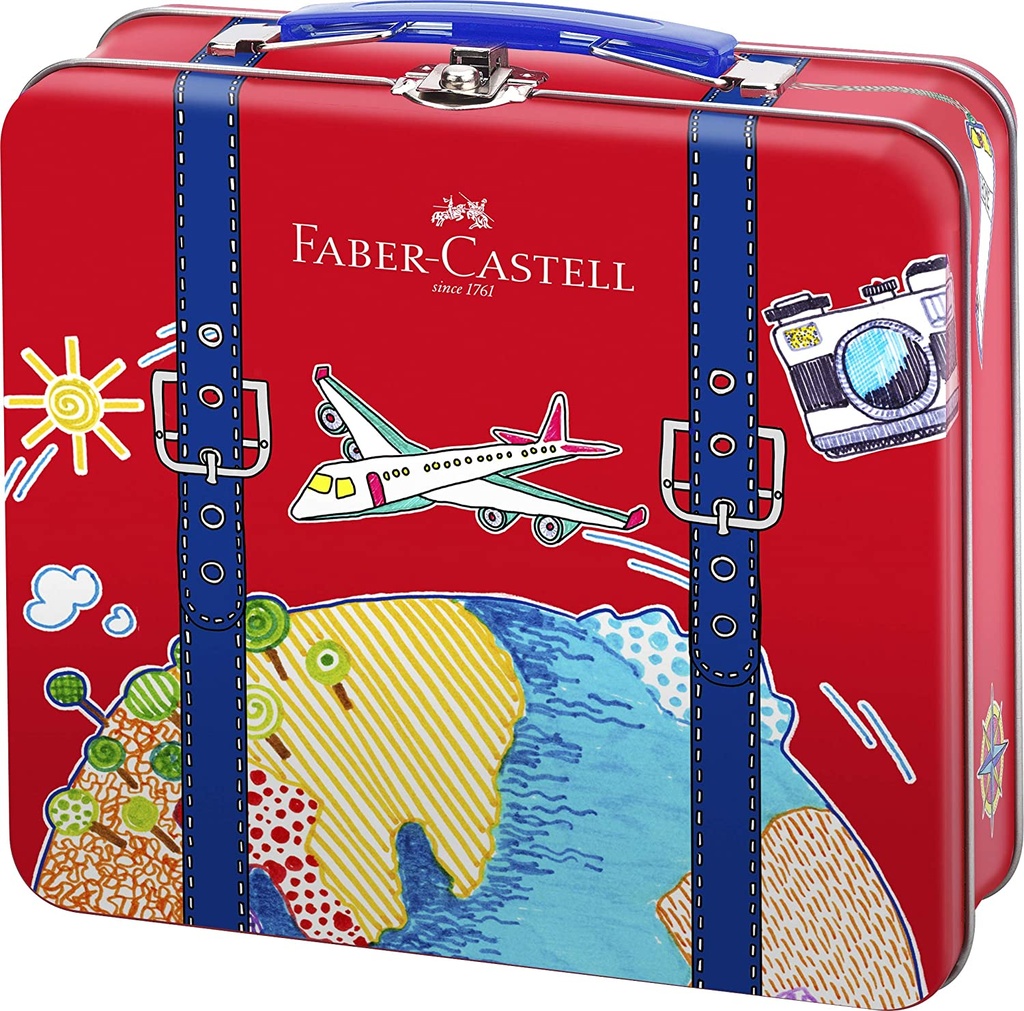 [155535] Maletín de viaje con 40 rotuladores Connector Faber Castell