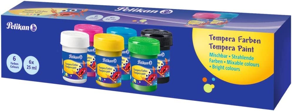 [804882] Tempera escolar 25ml 6 colores Pelikan