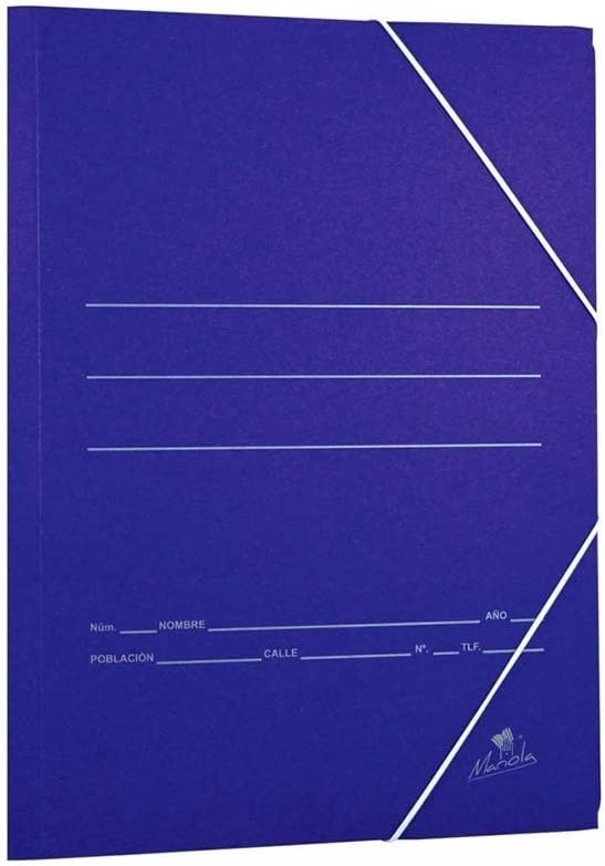 [1045] Carpeta gomas 4º cartón azul