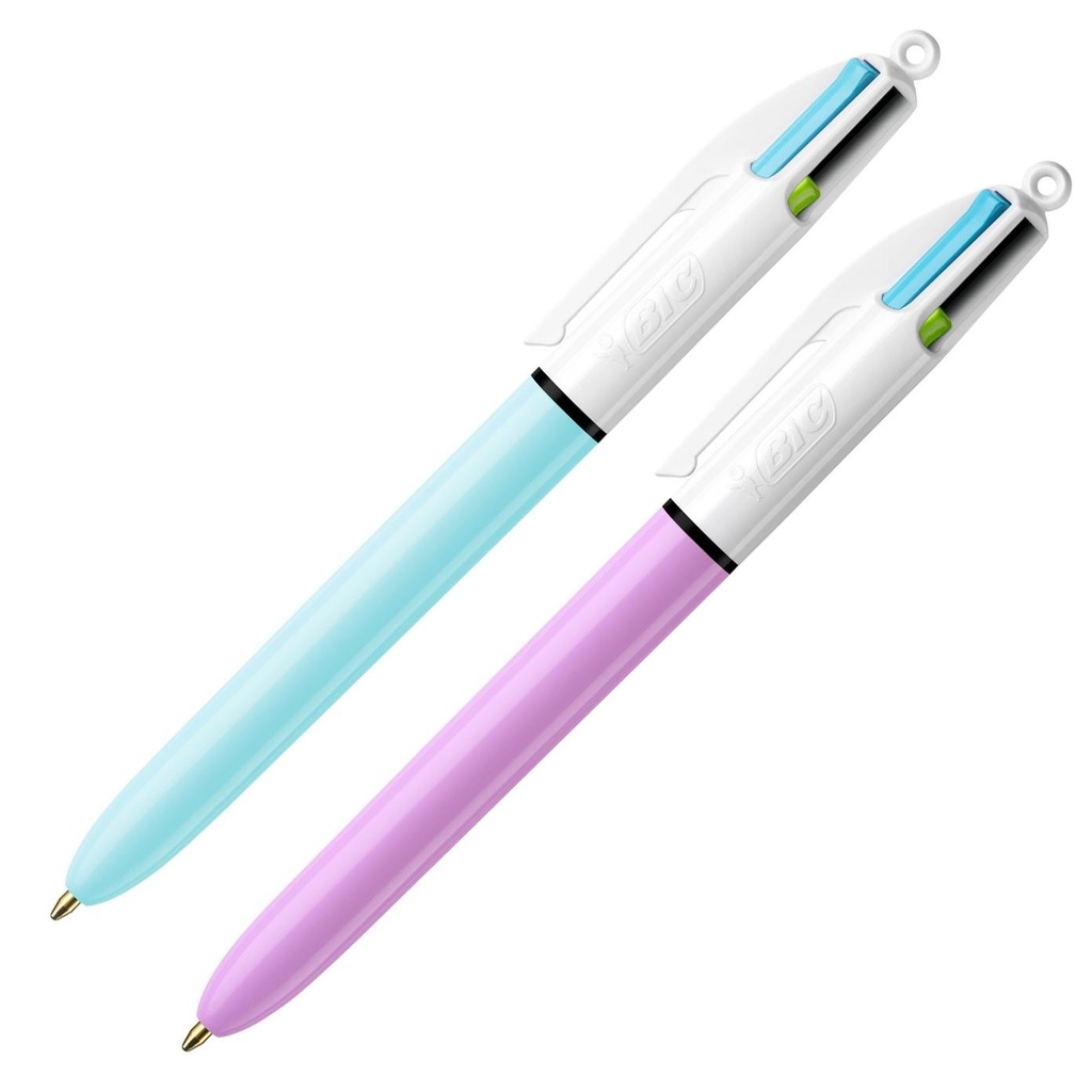 Boligrafo Bic cuatro colores Fun pastel