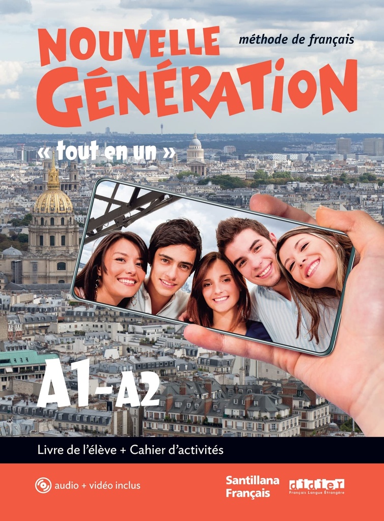 [9788490494745] NOUVELLE GENERATION A1/A2 LIVRE/EXERCICES+CD+DVD