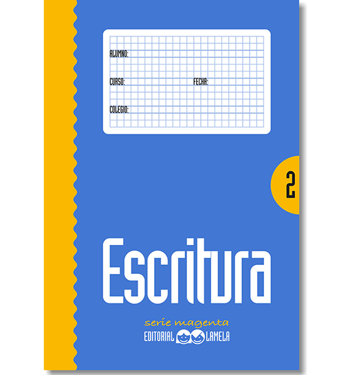 [L31002] Cuaderno escritura Magenta 2 Lamela