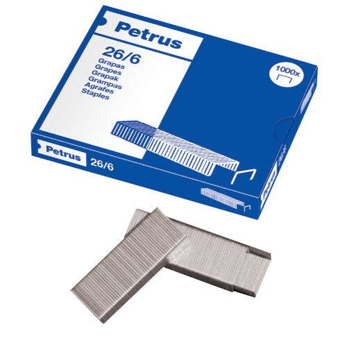 [55711] Grapas galvanizadas 26/6 1000uds Petrus