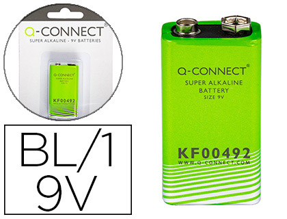 [KF00492] Pila 6lr61alcalina 9v Q-connect