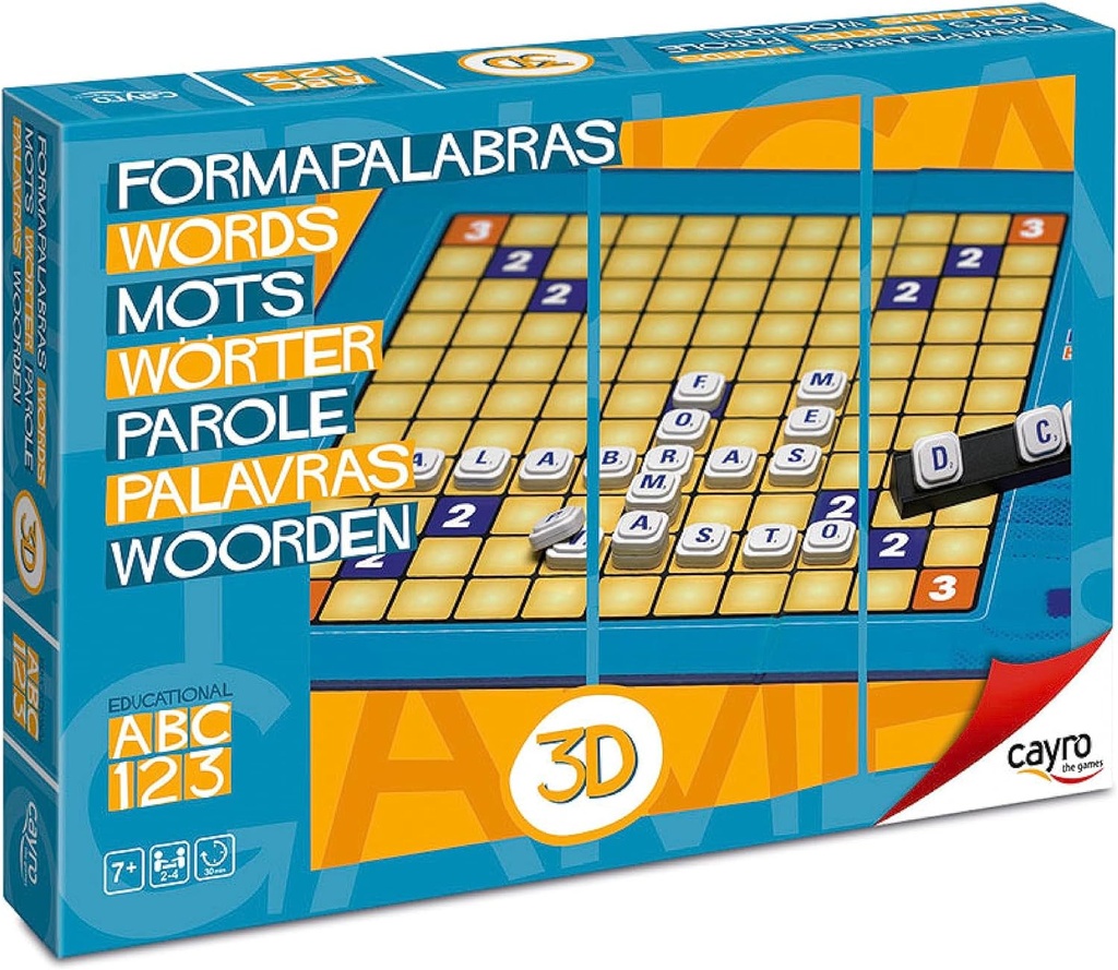 [721] Formapalabras 3D juego de mesa +7