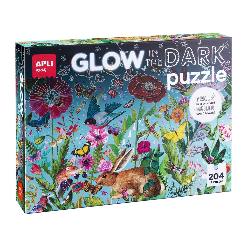 [19436] Puzzle Glow in the Dark Flores +6