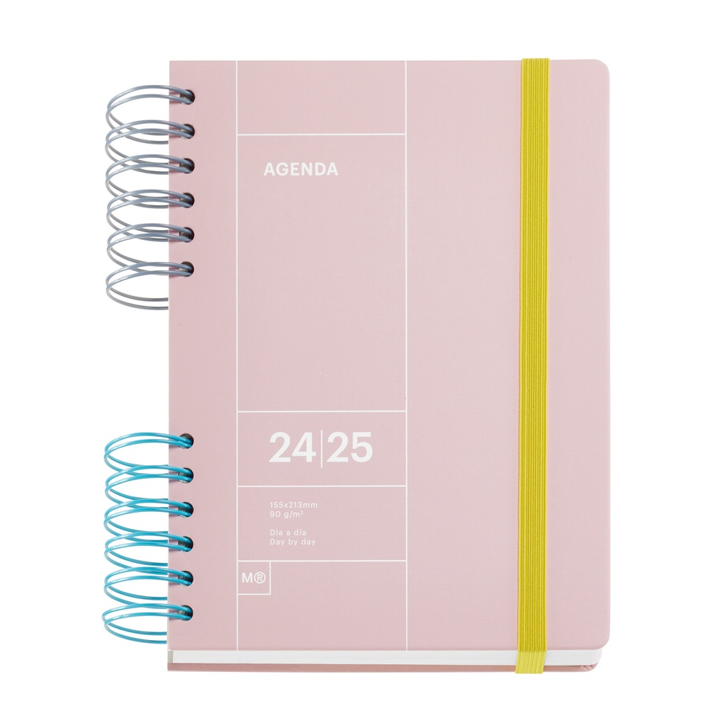 [MR26613] Agenda escolar Plus D/P ROSA BASICS 2024-2025 MR