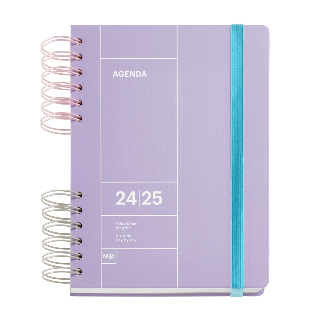 [MR26322] Agenda escolar Plus S/V LAVANDA BASICS 2024-2025 MR