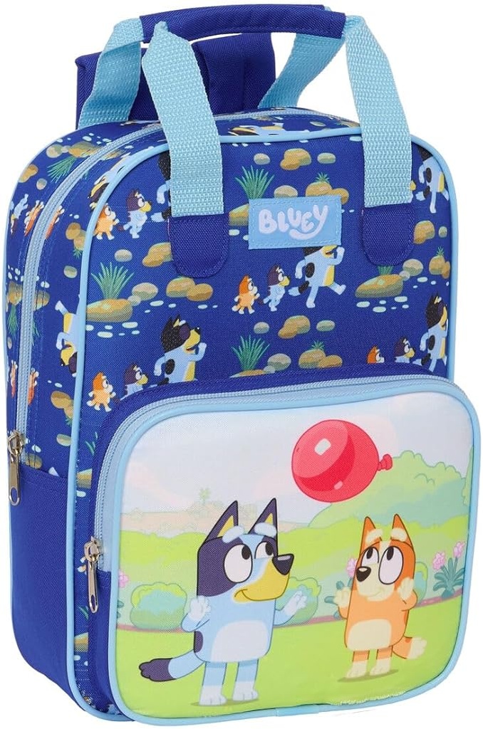 [622429765] Mochila Escolar con asas Bluey Azul Marino 20x28x8cm