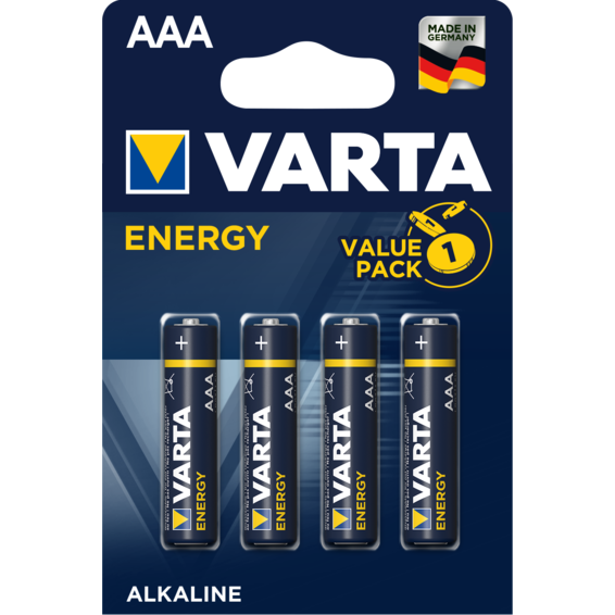 [04103229414] Pilas AAA alcalinas 1,5 4uds Varta