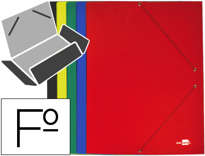 [CG57] Carpeta gomas fº 3 solapas carton colores