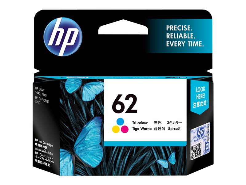 [C2P06AE#ABE] Tinta hp 62 original c2p06ae tricolor