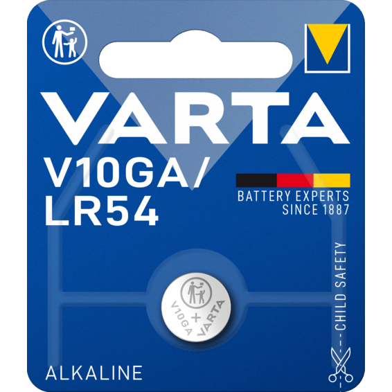 [4274112401] Pila V10GA/AG10/LR1134/LR54 1.5V 1U blister Varta