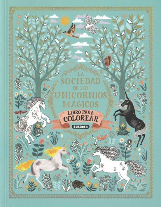 [9788467772210] La sociedad de los unicornios magicos. libro de colorear