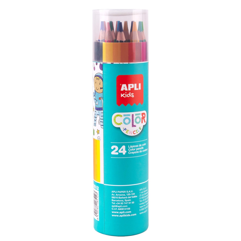 [18512] Lápices de colores 24uds 4mm Apli
