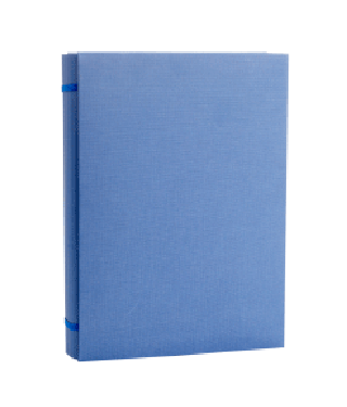 [16007] Carpeta 2 gomas A4 lomo extensible hasta 105mm azul Fabrisa
