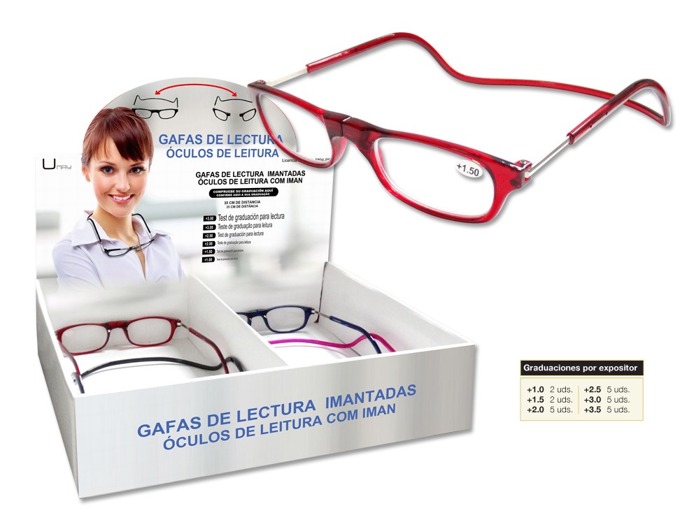 Gafas de lectura graduada con colgante imantado Umay