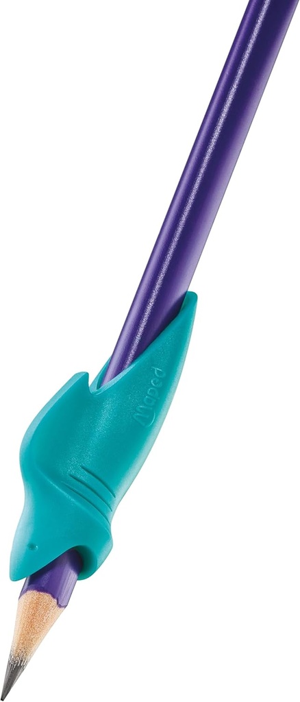 [853502] Lápiz Grafito PLAS HB con Goma + Accesorio Ergonómico - Colores Madera