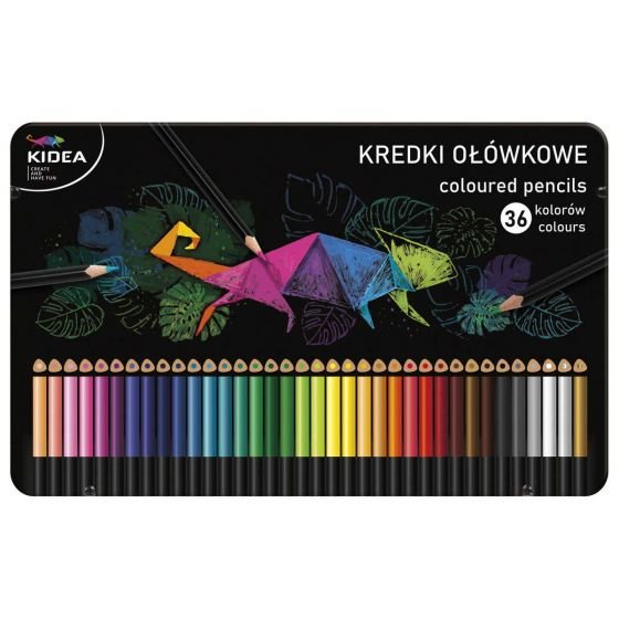 [KTMP36KA] Lapices colores 36 caja metálica Kidea