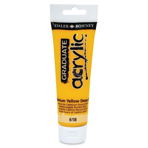 [D123120618] Graduate color acrílica Cadmium Yellow Deep Hue. Tubo120Ml