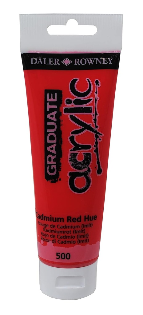 [D123120500] Graduate color acrílica Cadmium Red Hue. Tubo120Ml
