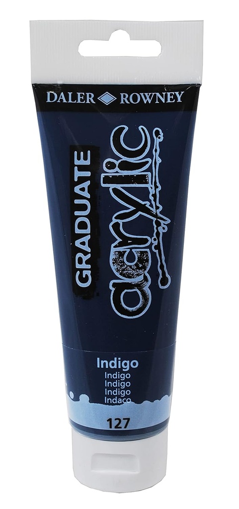 [D123120127] Graduate pintura acrílica 120ml Indigo 120ml 127 Daler Rowney