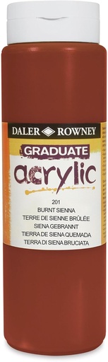 [D123500201] Graduate pintura acrílica 500ml tierra de siena quemada 201 Daler Rowney