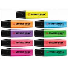 Marcador fluorescente boss stabilo