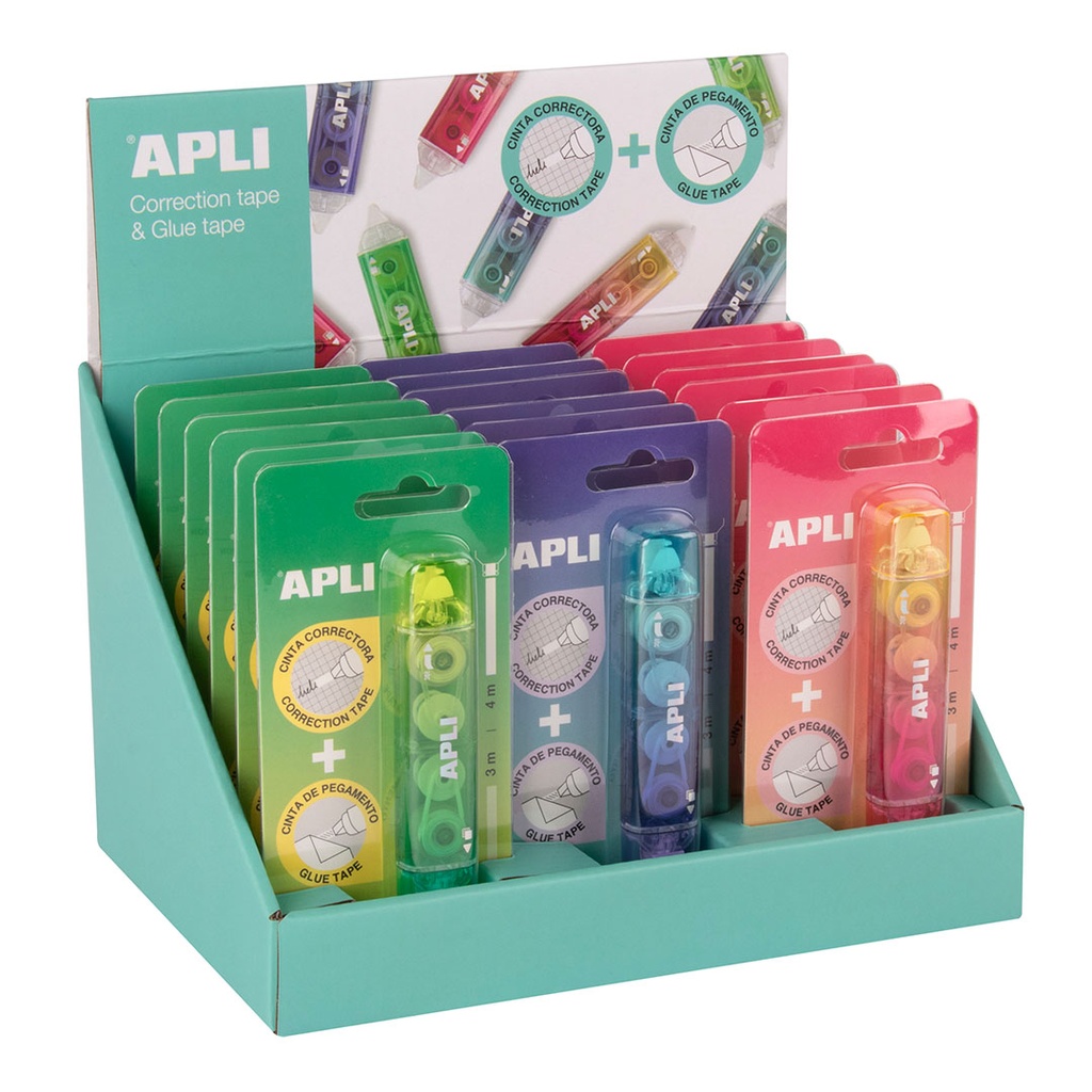 Cinta correctora doble función Apli