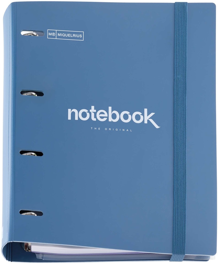 Carpebloc Emotions Polyfoam, Carpeta Archivador con 4 Anillas + Recambio 100 Hojas A4 Cuadrícula 5 mm, Papel 90 g/m², Cierre Goma, Miquelrius