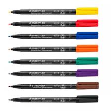 Rotulador permanente punta fina redonda Lumocolor retroproyeccion Staedtler