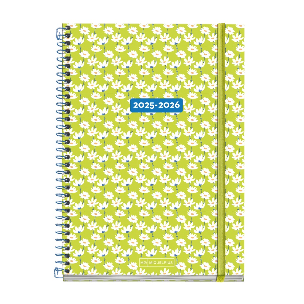 [MR26905] Agenda Escolar Plus Día Página Margaritas 25_26