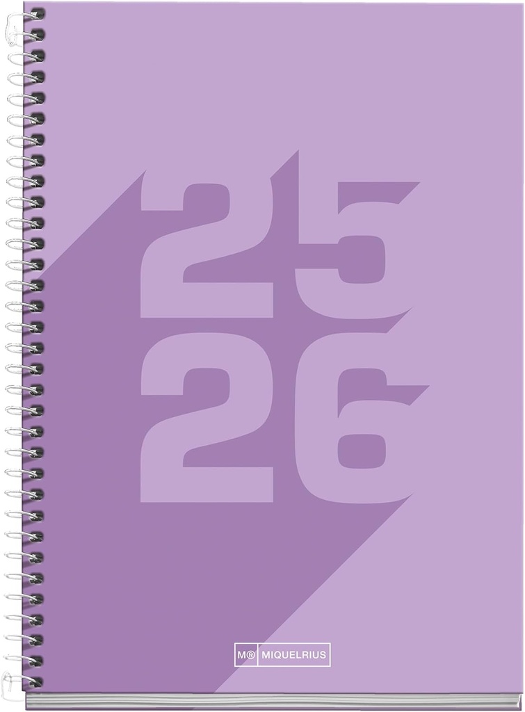 [MR26872] Agenda Escolar Plus Día Página Basic Malva 25_26