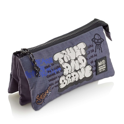 [MR19510] Estuche portatodo Triple reciclado Graffiti Miquelrius