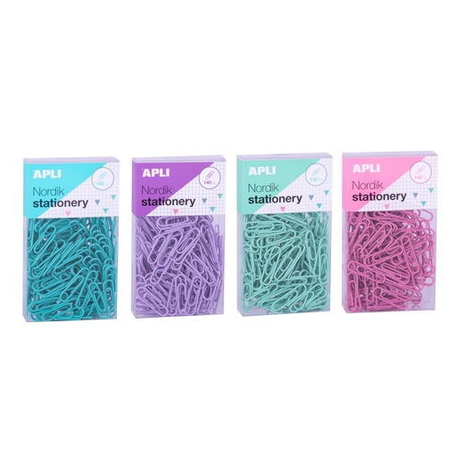 [18149] Clips 28mm colores 140uds Nordik Apli