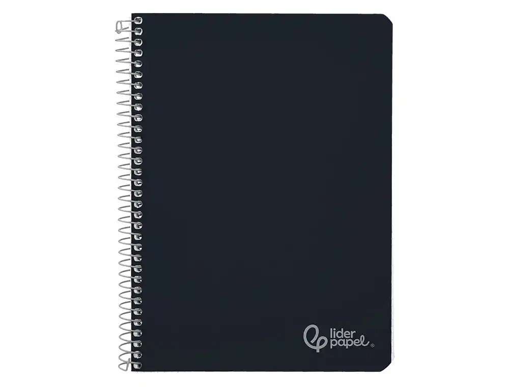 Cuaderno espiral 1L 8mm A4 90g 80h T/D C/M Liderpapel