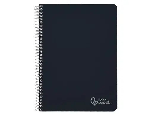 Cuaderno espiral 1L 8mm A4 90g 80h T/D C/M Liderpapel