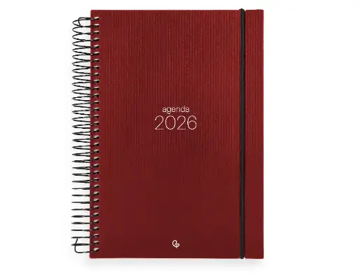 Agenda espiral Olbia A4 2026 día página 60gr FSC Liderpapel