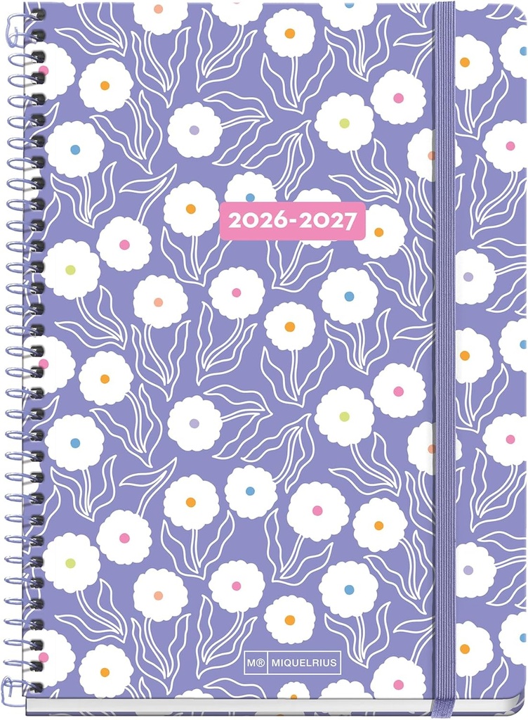 [MR21150] Agenda Escolar PLUS S/V PURLPLE BLOOM 26_27 Miquelrius