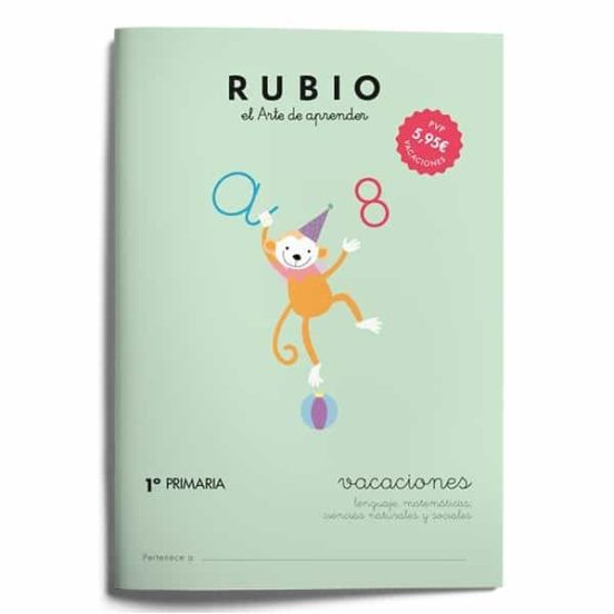 [9788415971610] Rubio. el arte de aprender. vacaciones 1º primaria